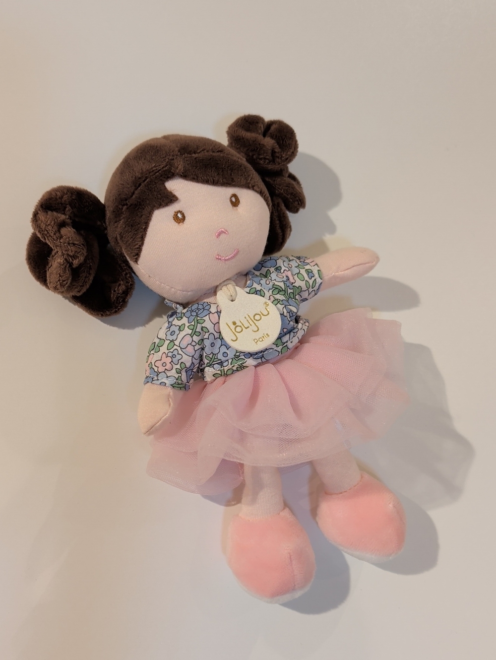 Jollijou Paris Ballerina-inspired Pink Tutu Doll Plush for Kids 7.5" X 4" - Picture 7 of 7